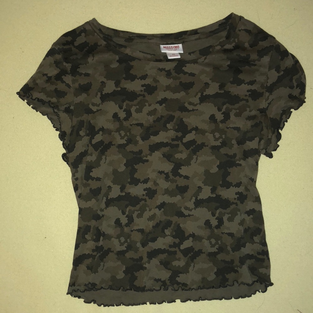 camo crop top